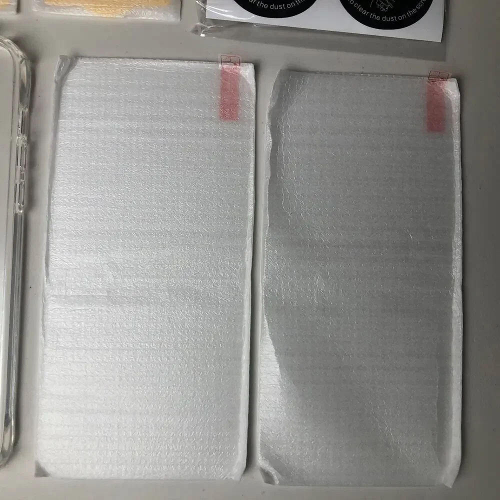 For iPhone 14 Pro Max Tempered Glass Screen Camera Protector & 1 Clear Case READ
